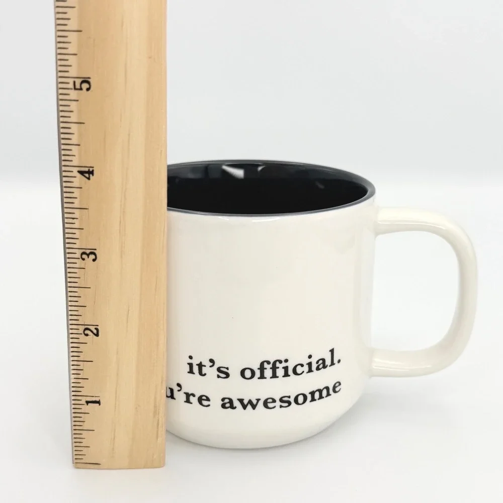 Funny You're Awesome Coffee Mug Black‎ Interior White Ceramic Gift Cup